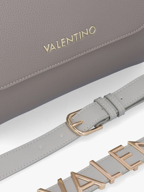 Alexia Grey Logo Strap Satchel Bag