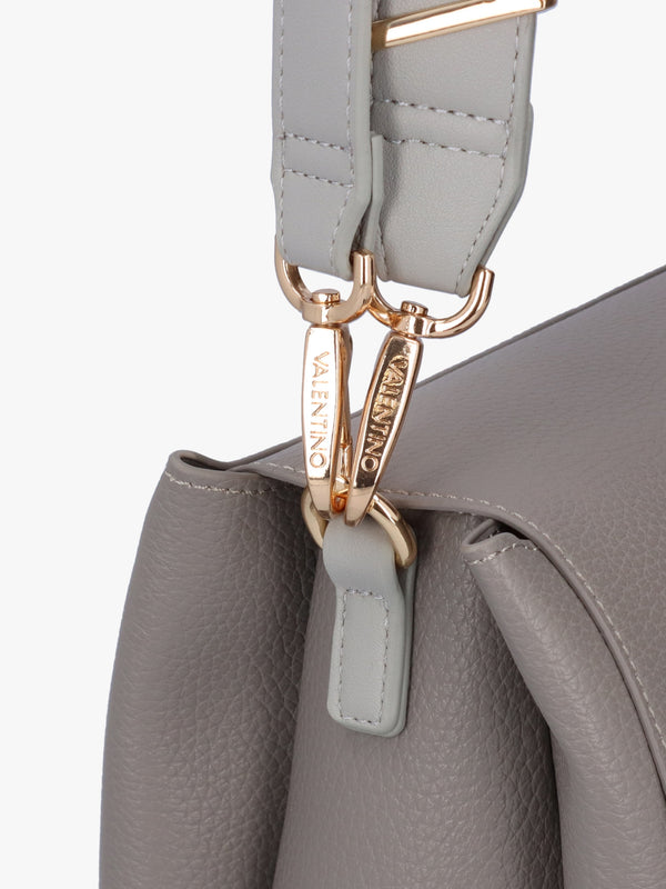Alexia Grey Logo Strap Satchel Bag