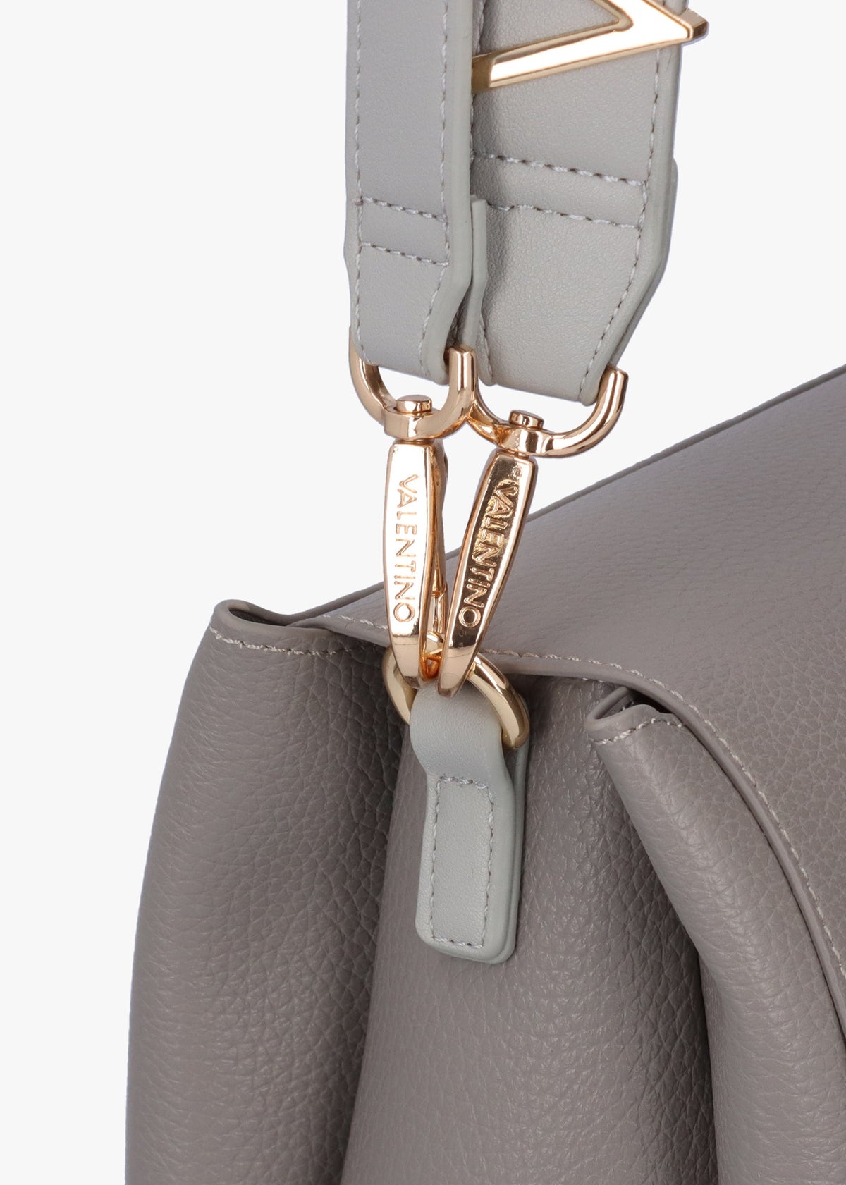 Alexia Grey Logo Strap Satchel Bag