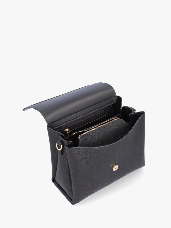Alexia Nero Logo Strap Satchel Bag