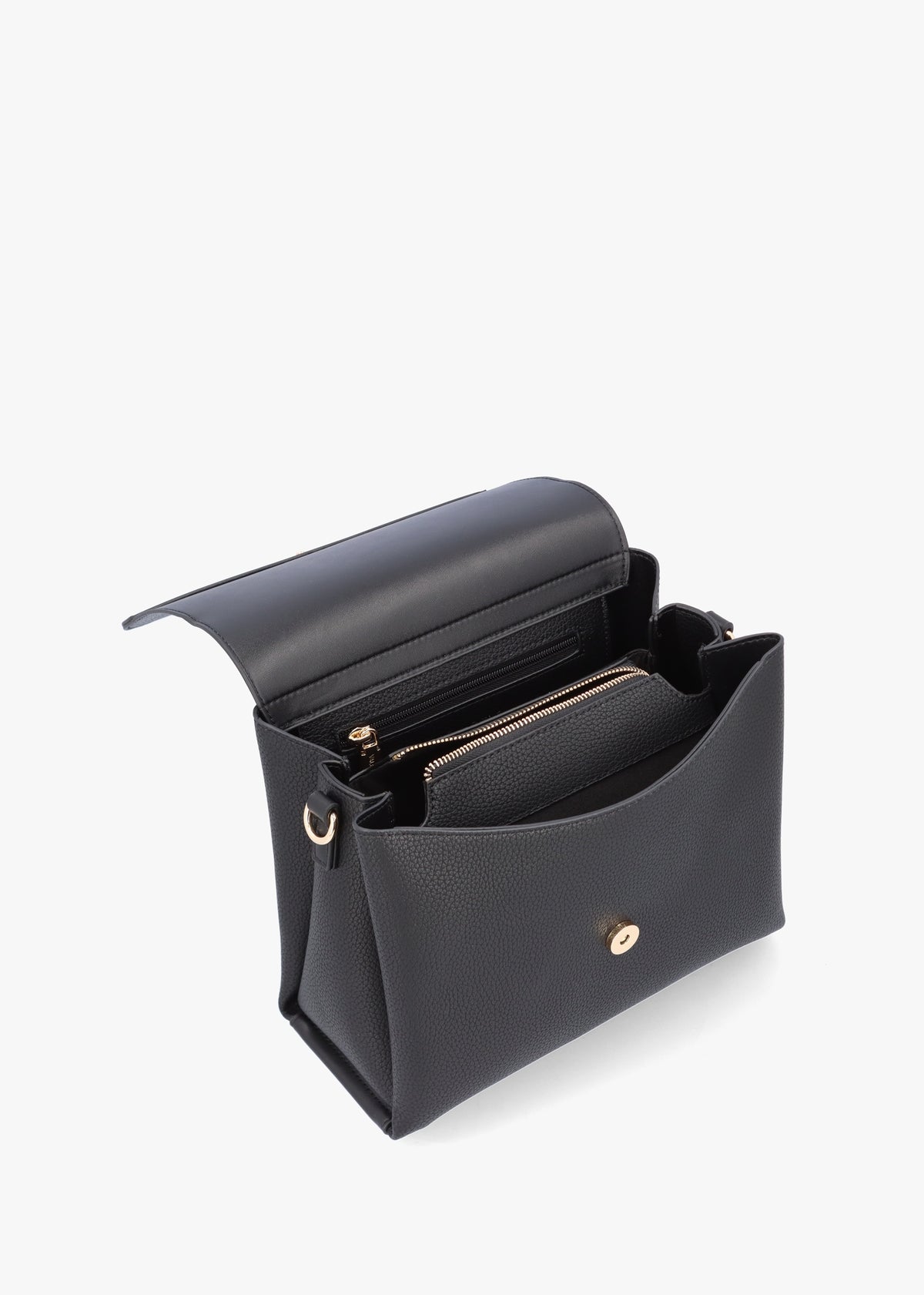 Alexia Nero Logo Strap Satchel Bag