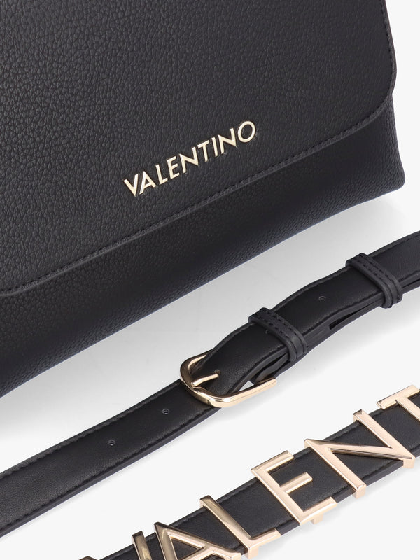 Alexia Nero Logo Strap Satchel Bag