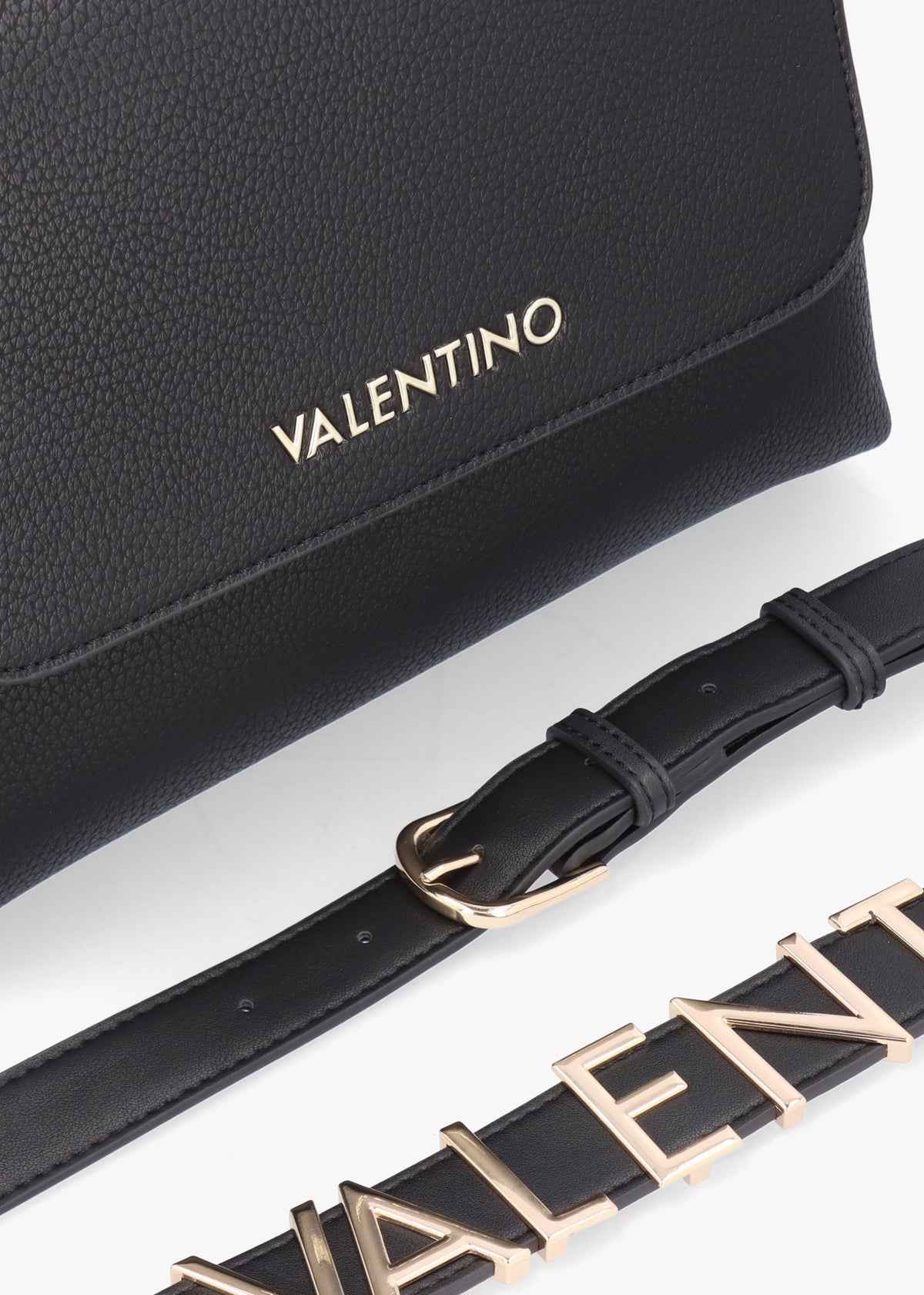 Alexia Nero Logo Strap Satchel Bag