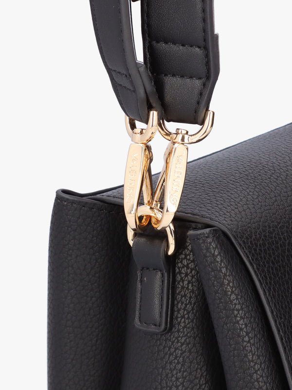 Alexia Nero Logo Strap Satchel Bag