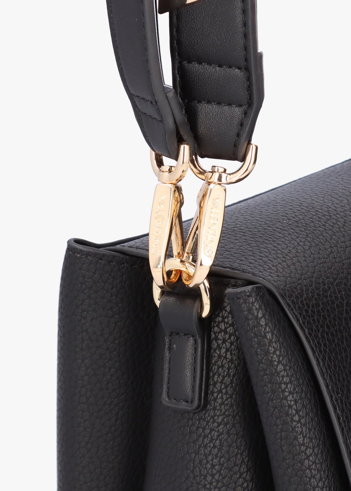 Alexia Nero Logo Strap Satchel Bag
