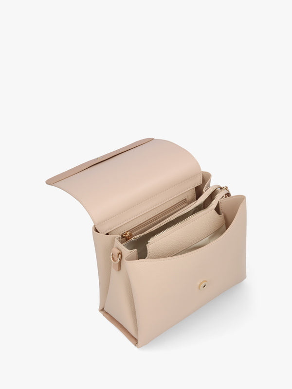 Alexia Ecru Logo Strap Satchel Bag
