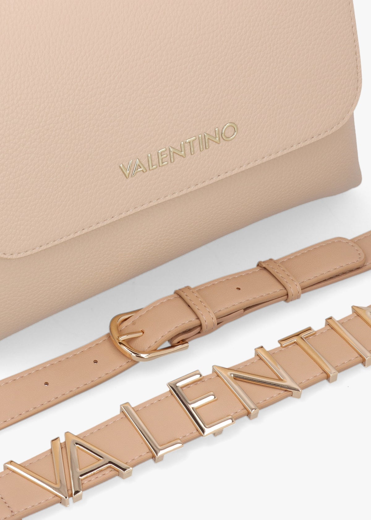 Alexia Ecru Logo Strap Satchel Bag
