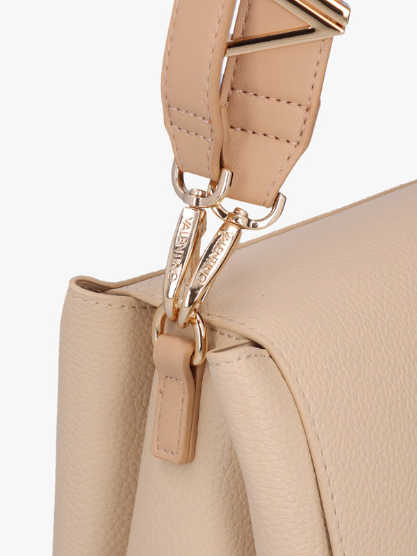 Alexia Ecru Logo Strap Satchel Bag