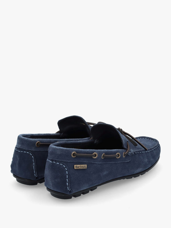 Men’s Courage Shark Blue Suede Driving Shoes