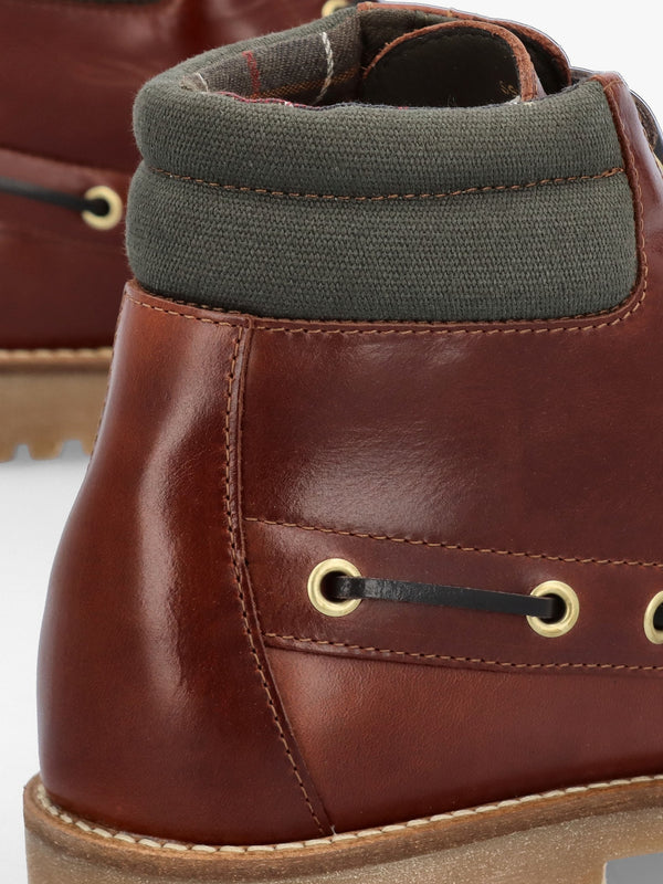 Men’s Tiller Mahogany Leather Ankle Boots