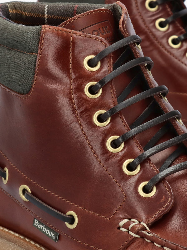 Men’s Tiller Mahogany Leather Ankle Boots