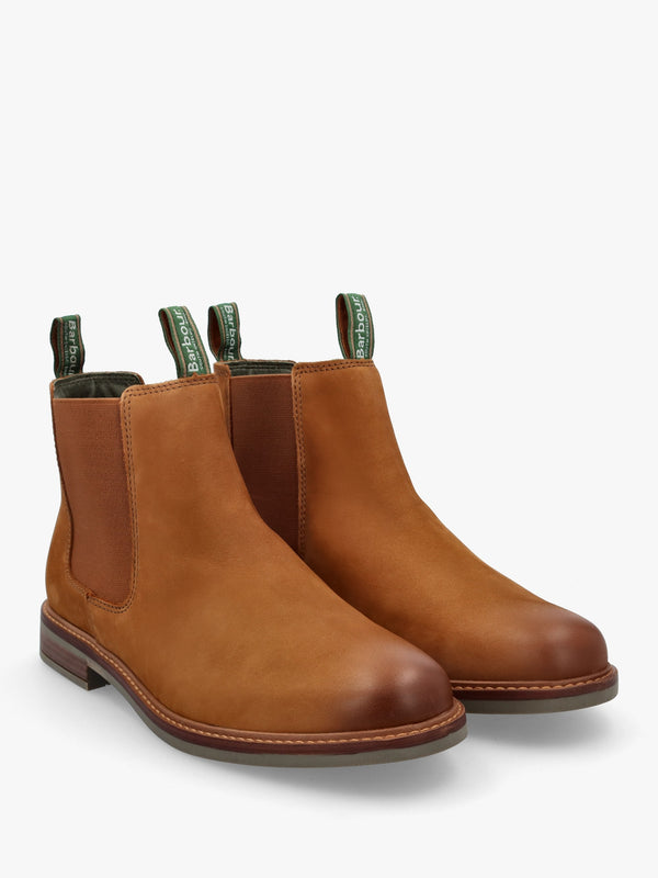 Men’s Farsley Dark Tan Nubuck Leather Chelsea Boots