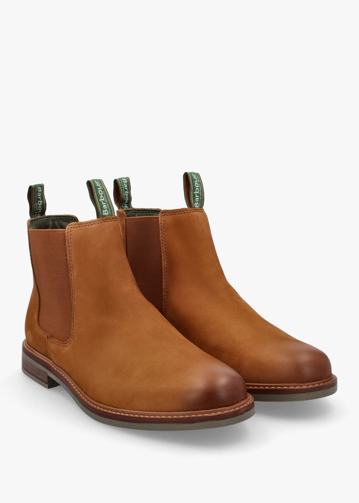 Men’s Farsley Dark Tan Nubuck Leather Chelsea Boots