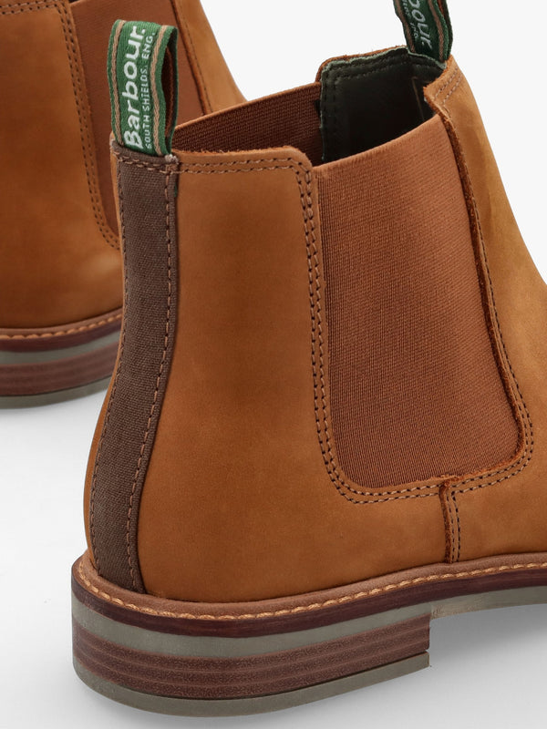 Men’s Farsley Dark Tan Nubuck Leather Chelsea Boots