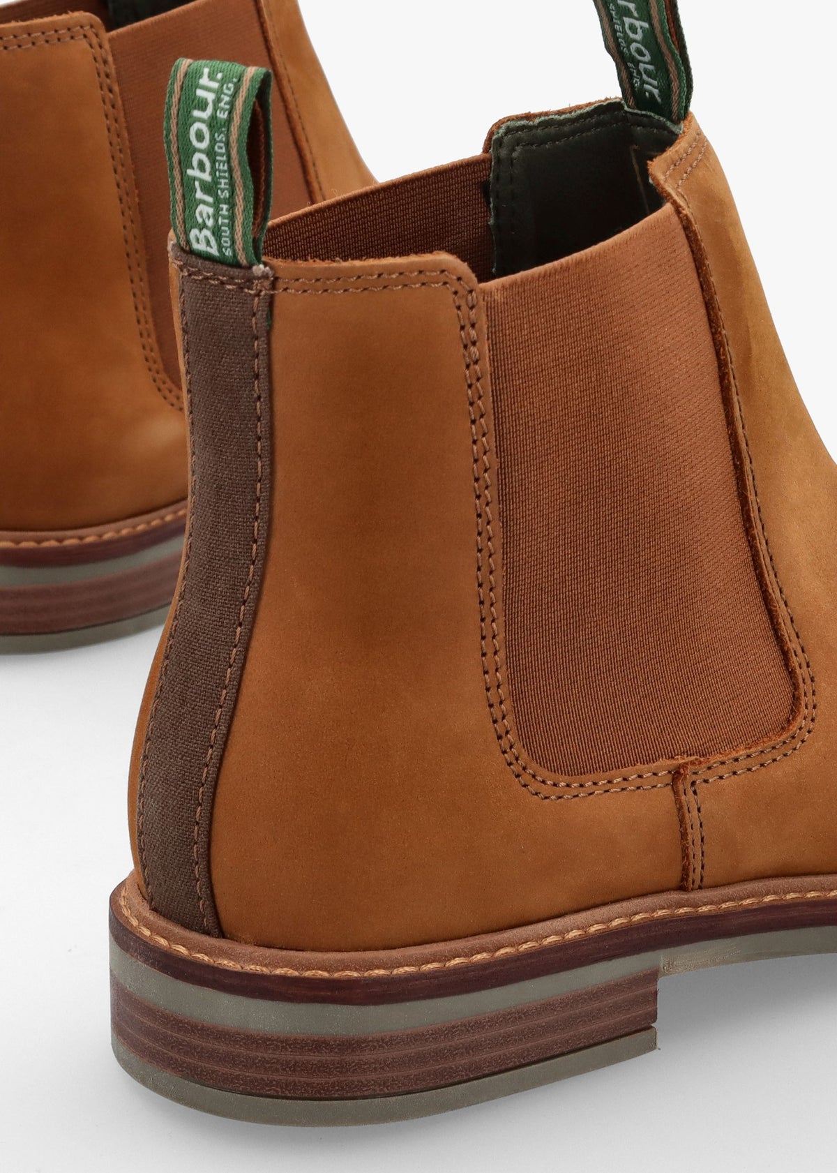 Men’s Farsley Dark Tan Nubuck Leather Chelsea Boots
