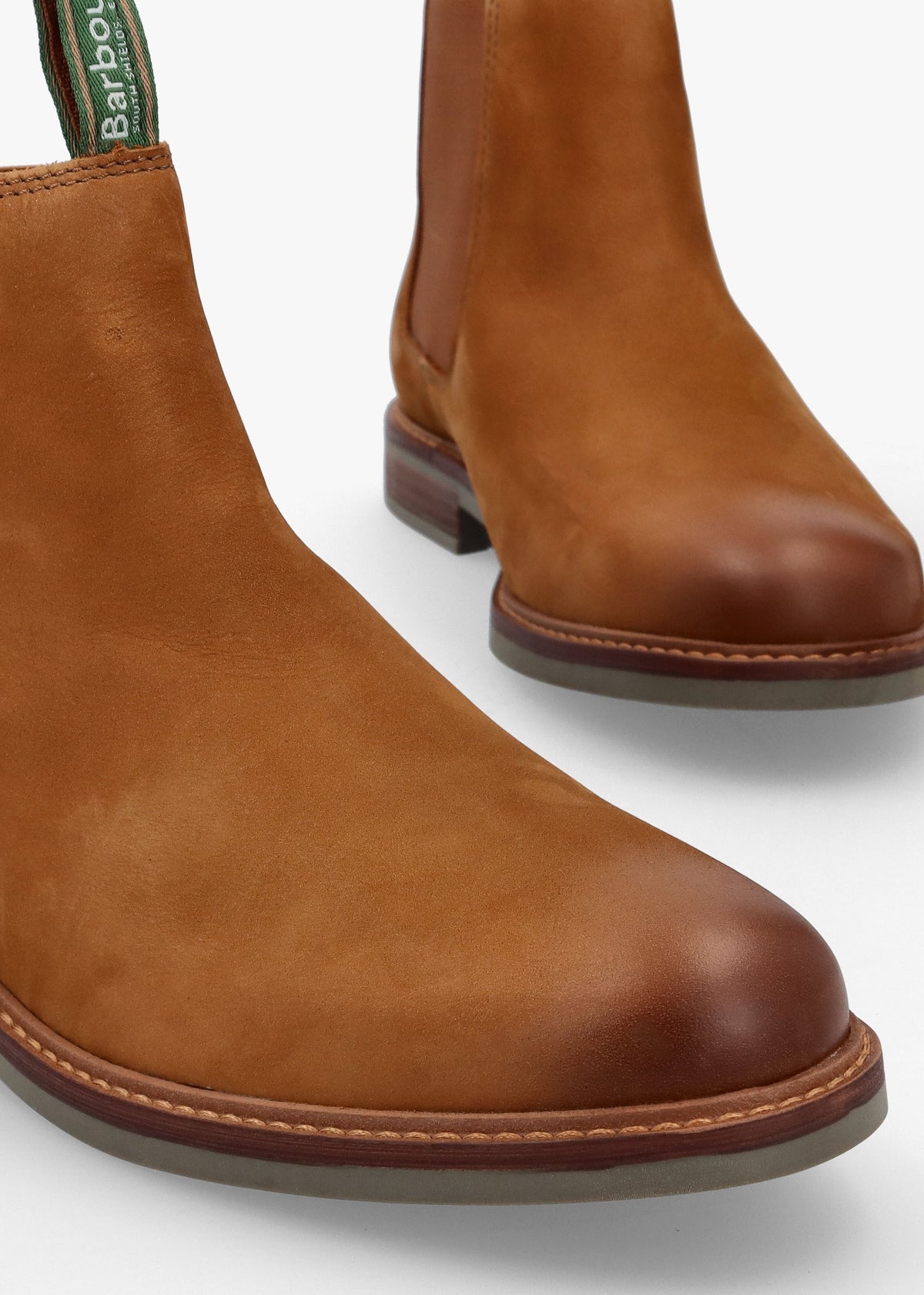 Men’s Farsley Dark Tan Nubuck Leather Chelsea Boots