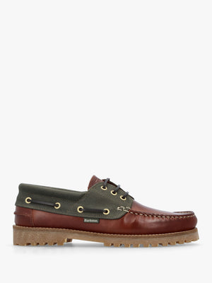 Men’s Re-Engineered Mahogany Leather Deck Boat Shoes