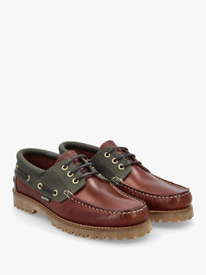 Men’s Re-Engineered Mahogany Leather Deck Boat Shoes