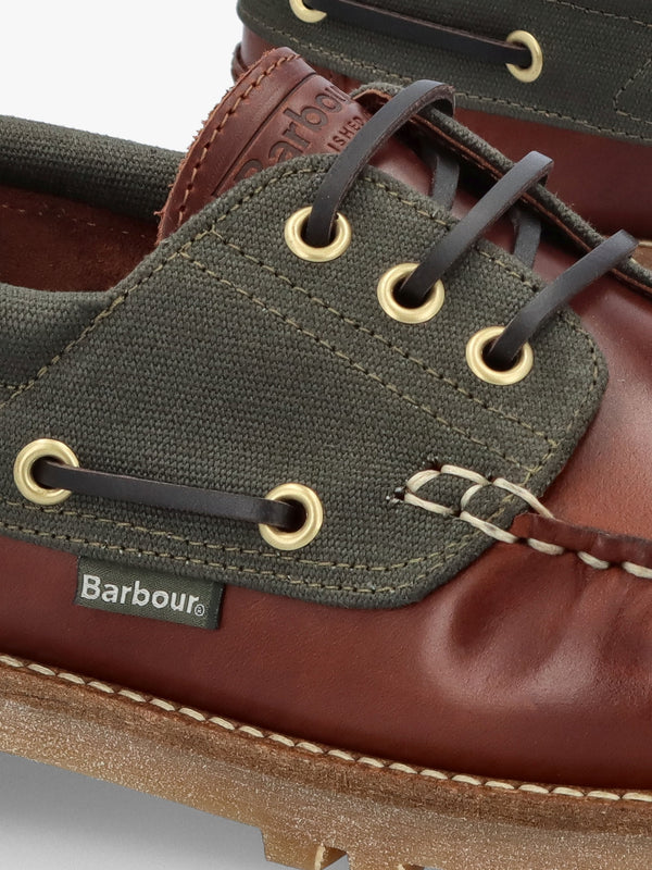 Men’s Re-Engineered Mahogany Leather Deck Boat Shoes