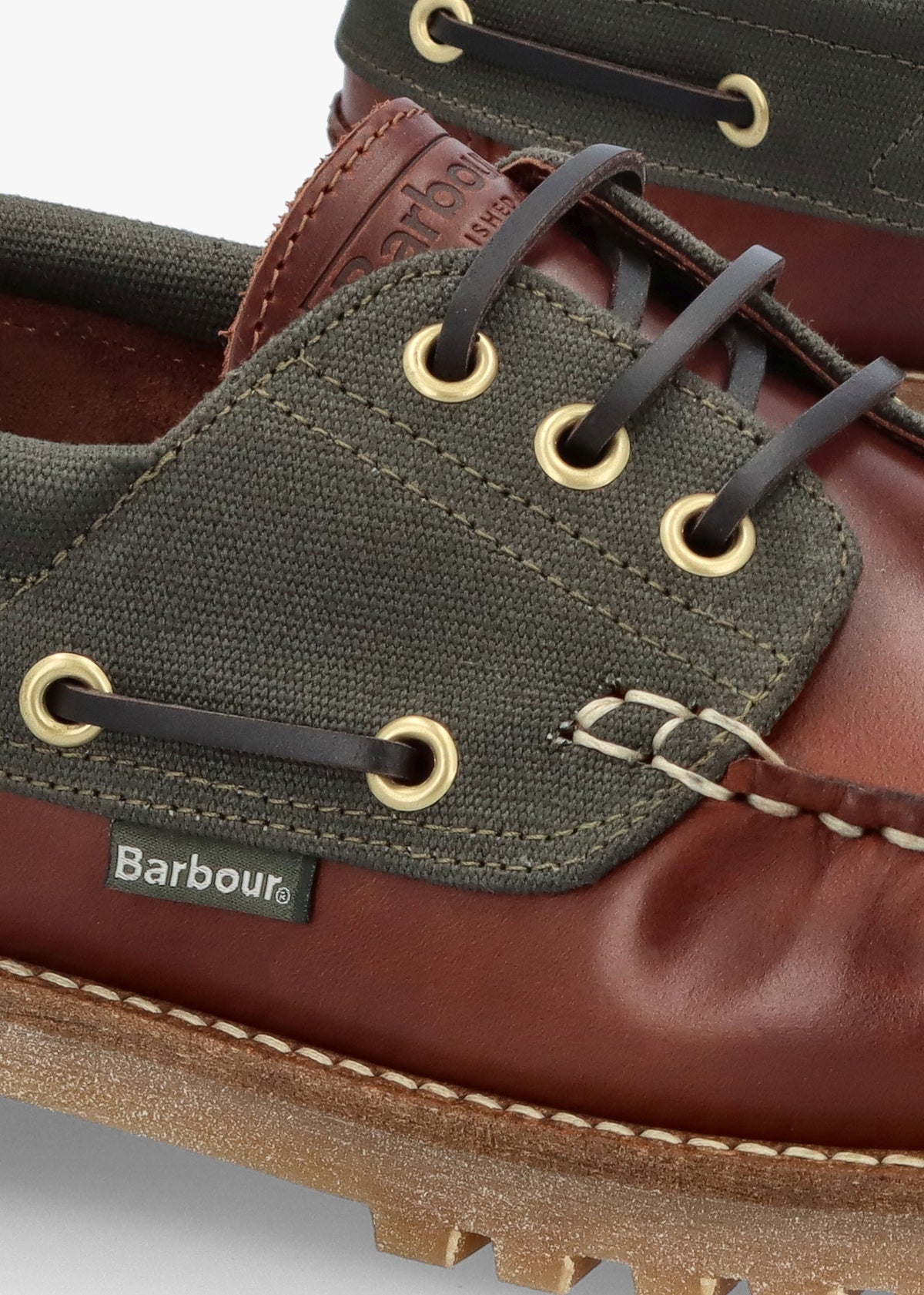 Men’s Re-Engineered Mahogany Leather Deck Boat Shoes