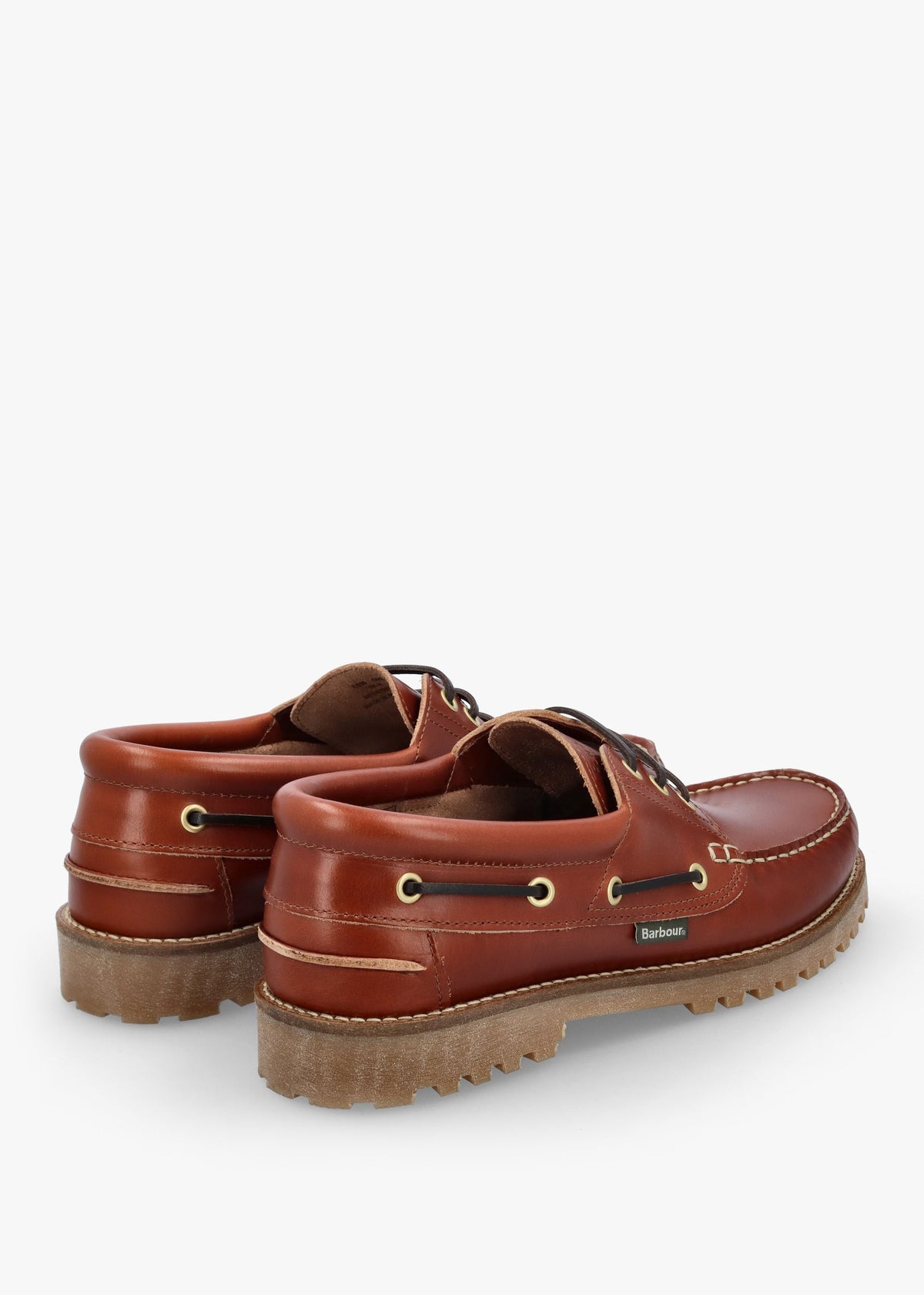Men’s Re-Engineered Tan Leather Deck Boat Shoes