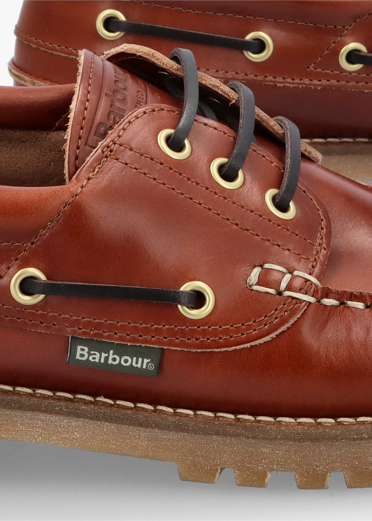 Men’s Re-Engineered Tan Leather Deck Boat Shoes
