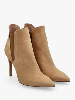 Adril Beige Suede Ankle Boots