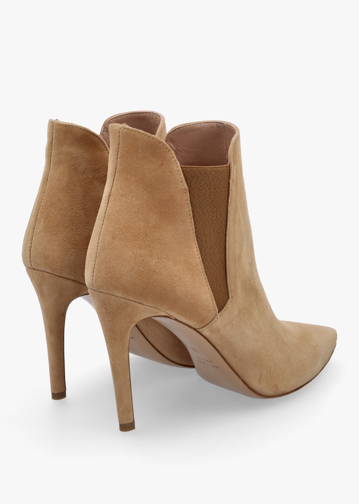 Adril Beige Suede Ankle Boots