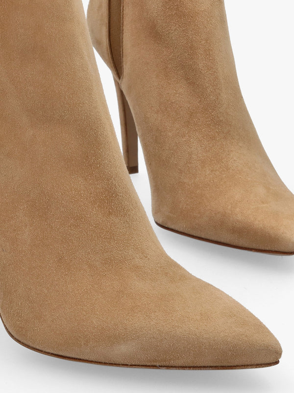 Adril Beige Suede Ankle Boots