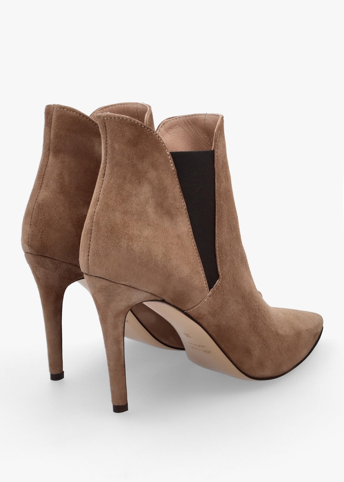 Adril Taupe Suede Ankle Boots