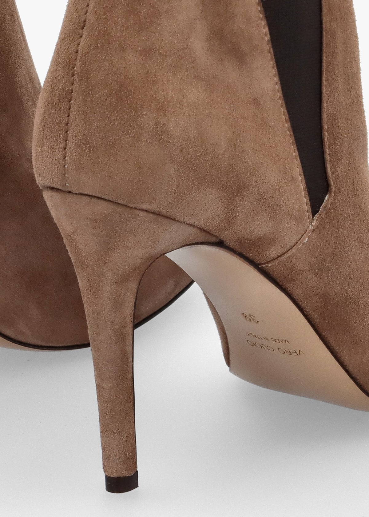 Adril Taupe Suede Ankle Boots