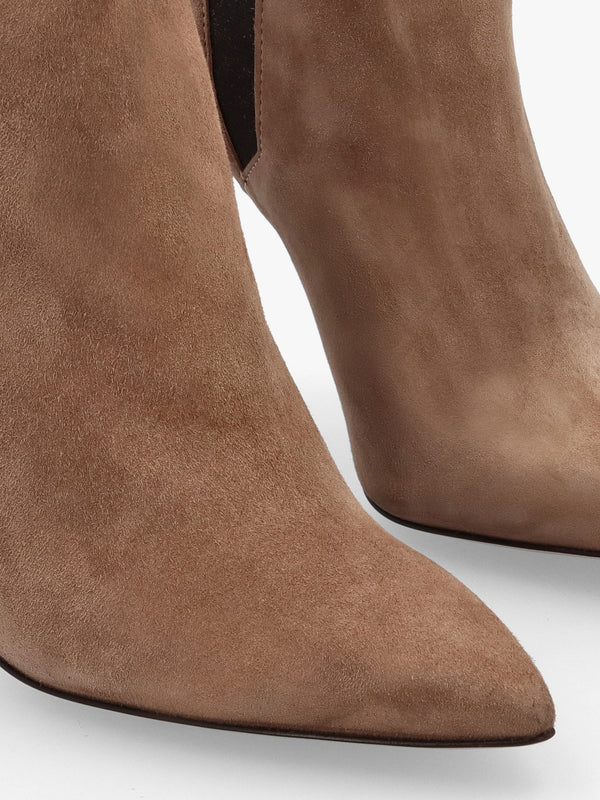 Adril Taupe Suede Ankle Boots