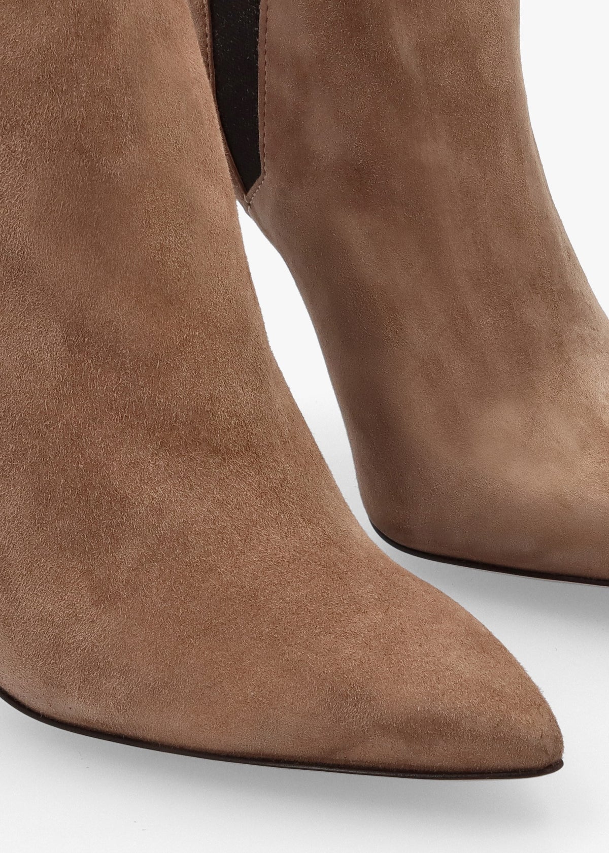 Adril Taupe Suede Ankle Boots