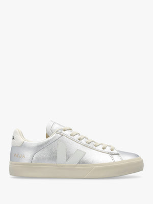 Campo Chromefree Leather Silver White Trainers