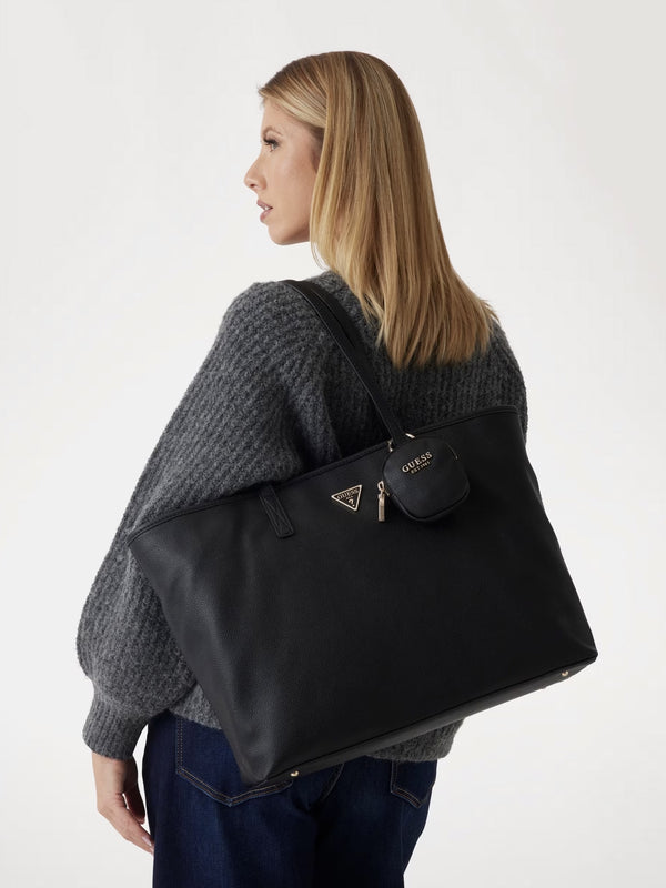 Large Power Play II Black Tech Tote Bag