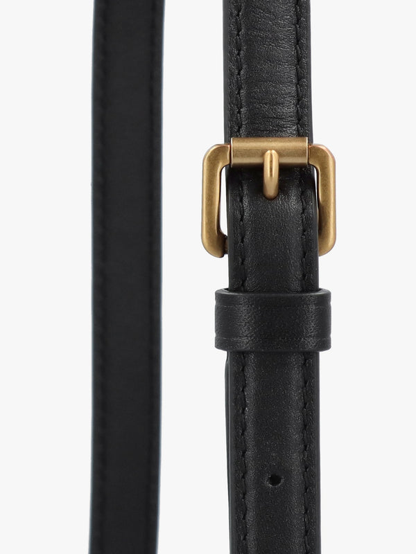 Witley Medium Black Leather Cross-Body Bag