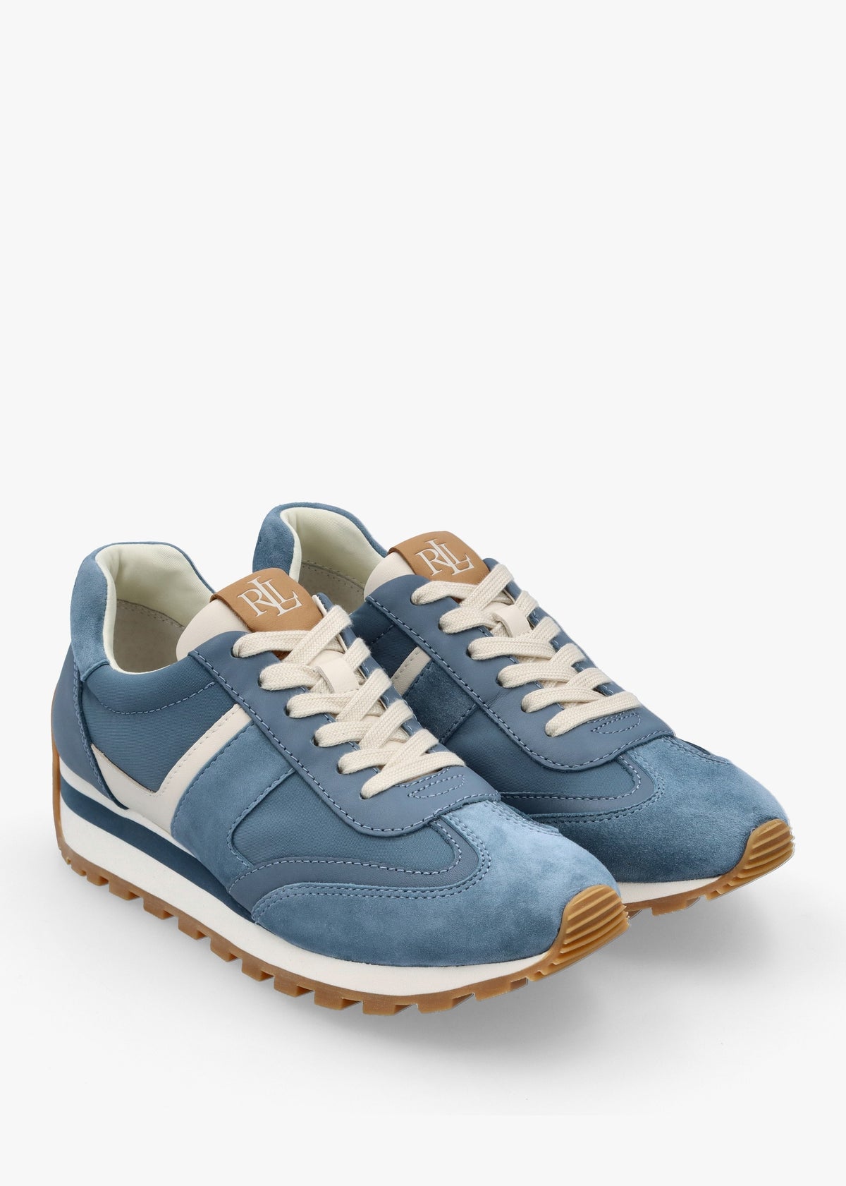 Dani Colour Block Blue Dust Suede Trainers