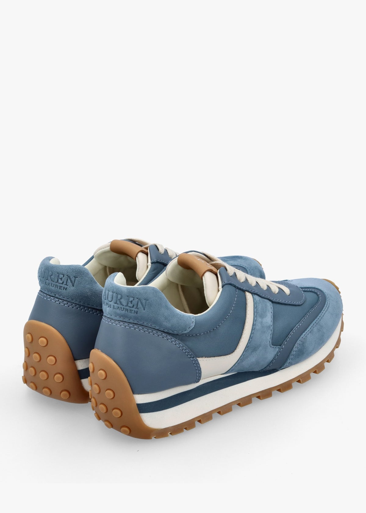Dani Colour Block Blue Dust Suede Trainers
