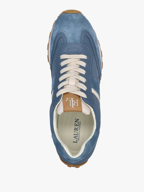 Dani Colour Block Blue Dust Suede Trainers