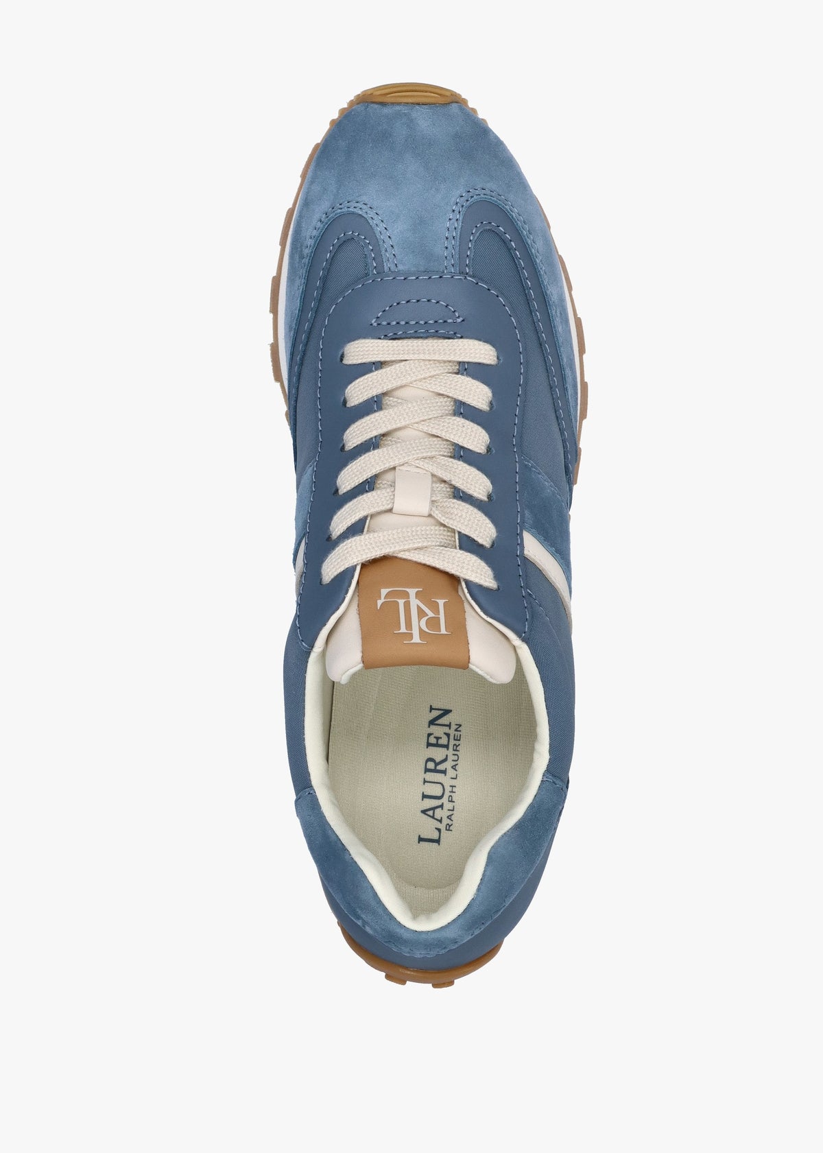 Dani Colour Block Blue Dust Suede Trainers