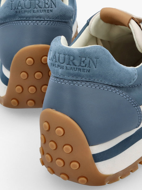 Dani Colour Block Blue Dust Suede Trainers