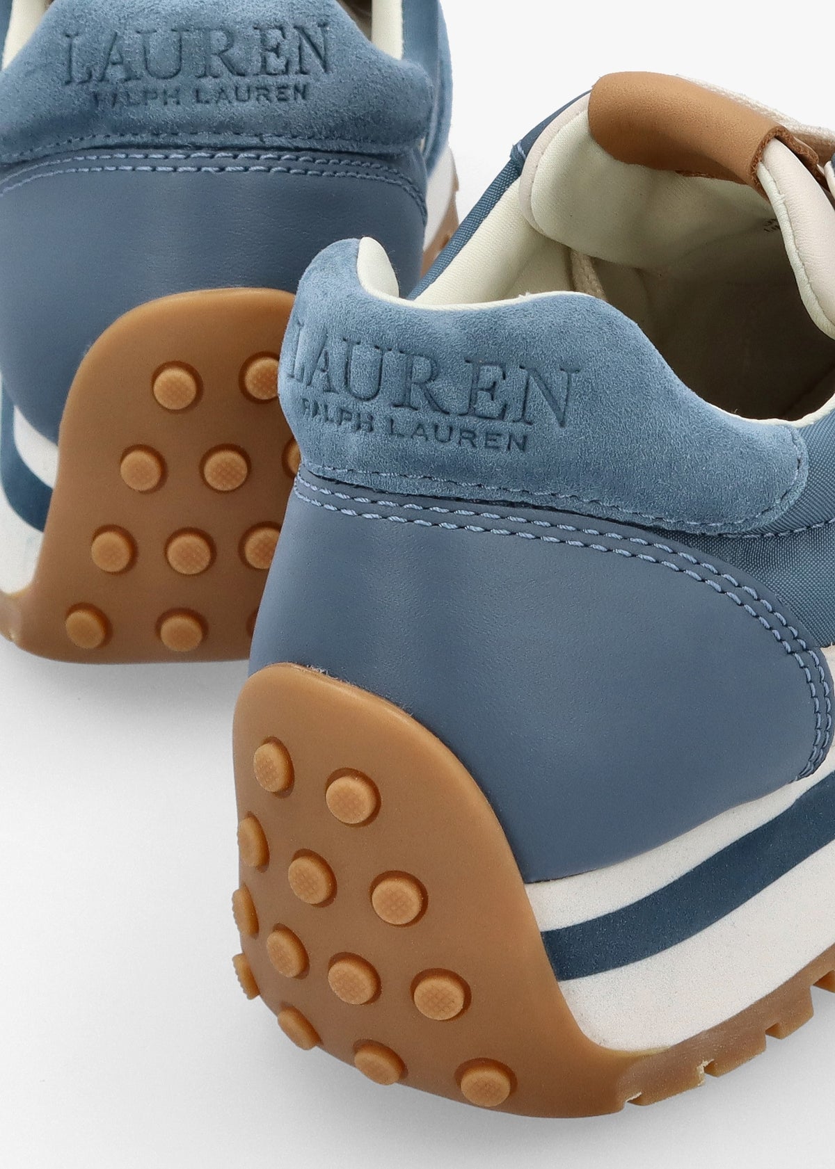 Dani Colour Block Blue Dust Suede Trainers