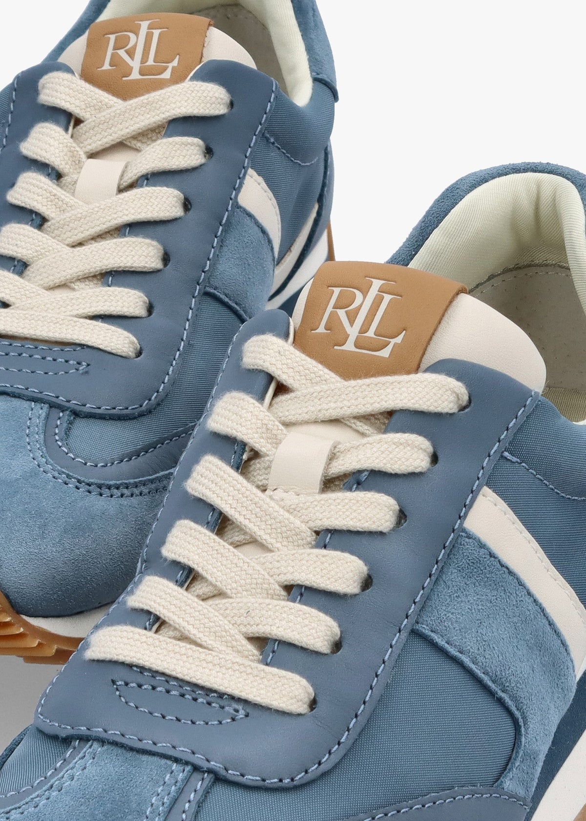 Dani Colour Block Blue Dust Suede Trainers