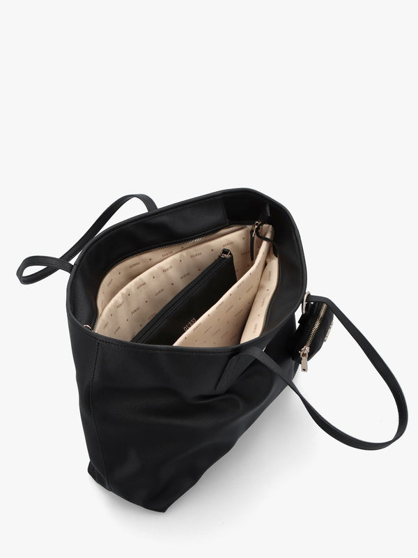 Large Power Play II Black Tech Tote Bag