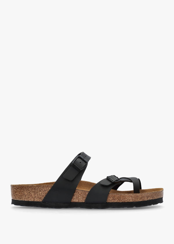 Mayari Black Birko-Flor Thong Sandals
