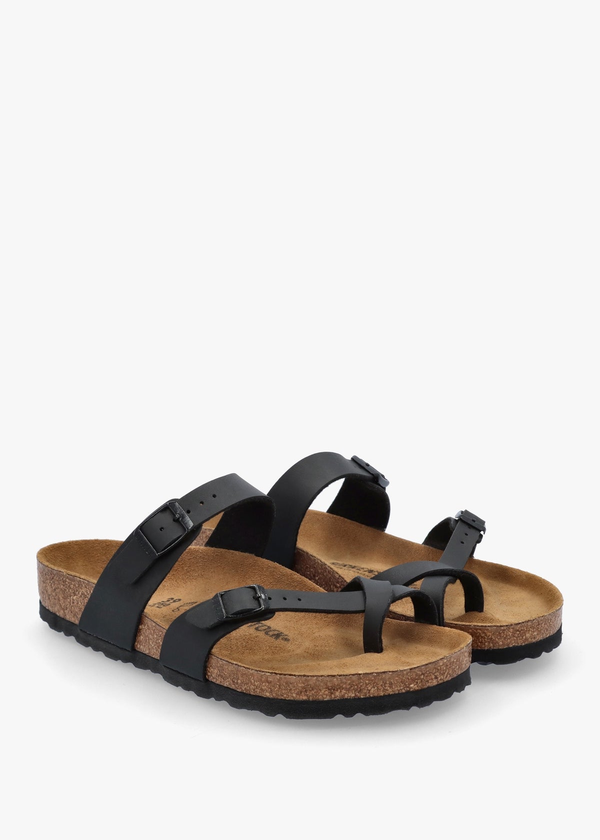 Mayari Black Birko-Flor Thong Sandals