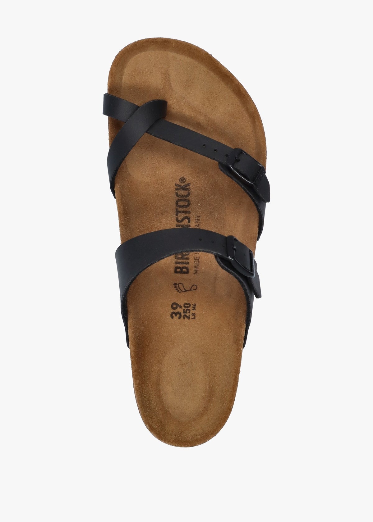 Mayari Black Birko-Flor Thong Sandals