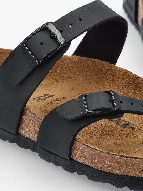 Mayari Black Birko-Flor Thong Sandals
