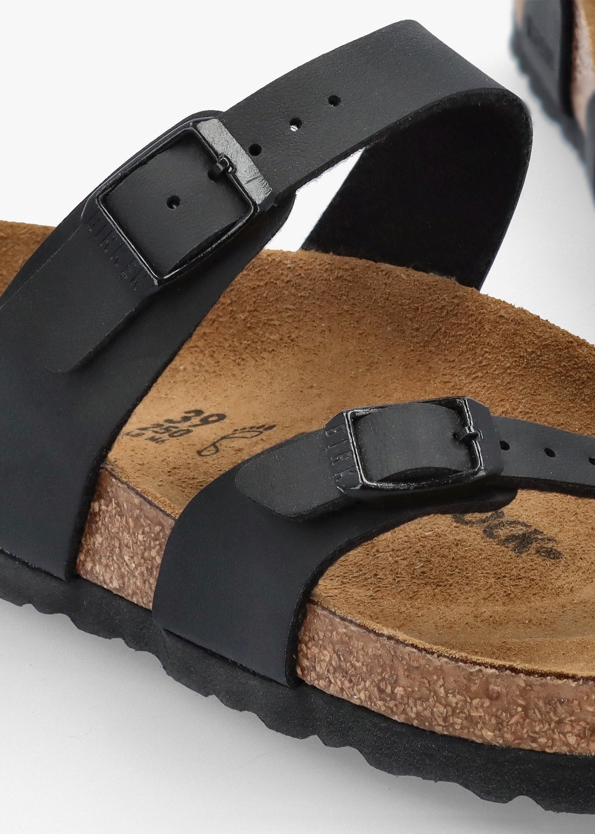 Mayari Black Birko-Flor Thong Sandals