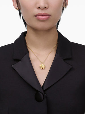 The Daisy Balloon Light Antique Gold Necklace